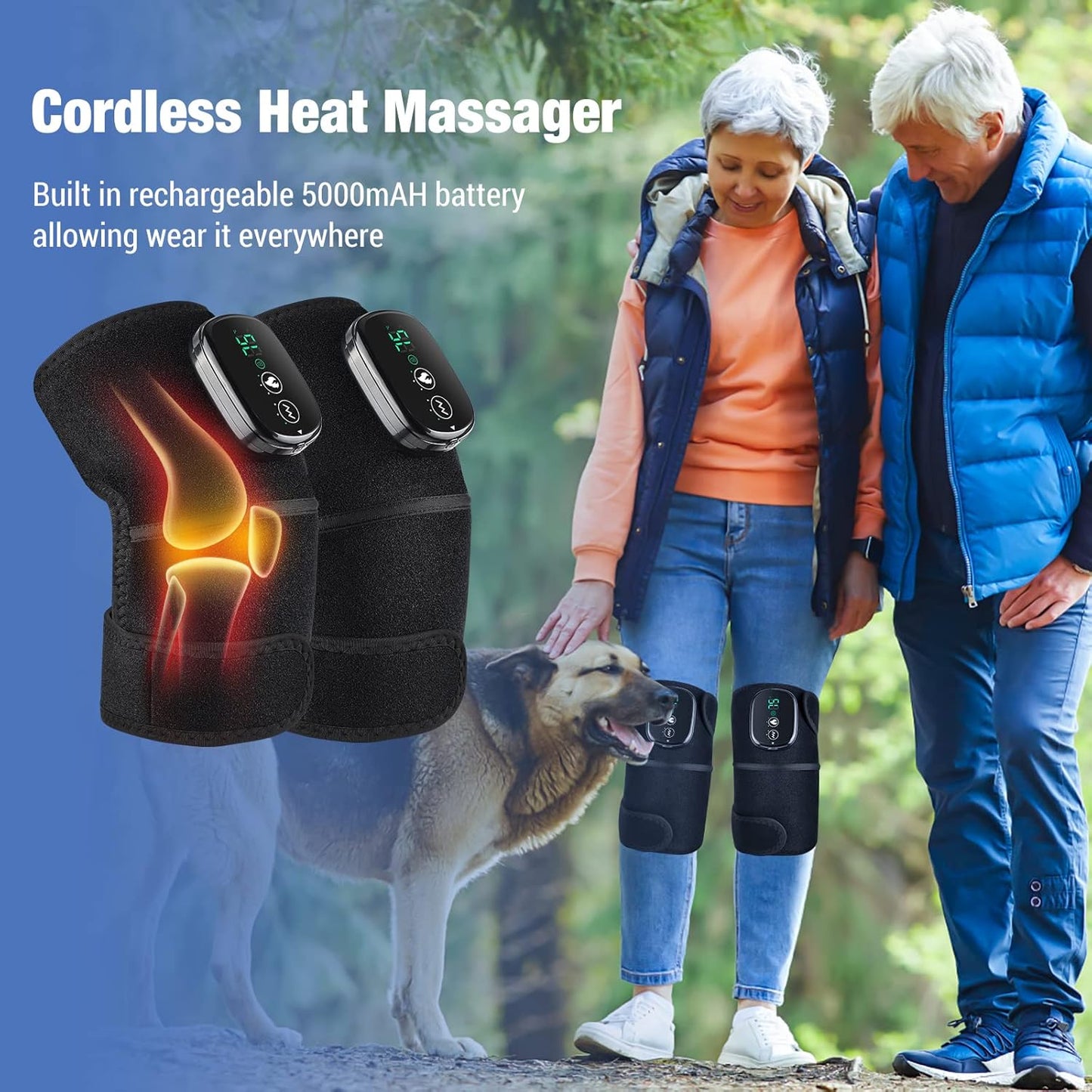 Heated Knee Massager Pro 3-in-1